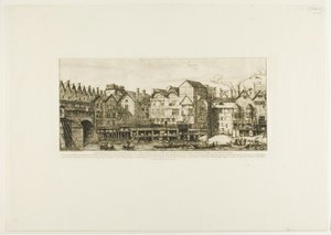 Udsigt over en del af byen Paris mod slutningen af det XVII århundrede af Charles Meryon