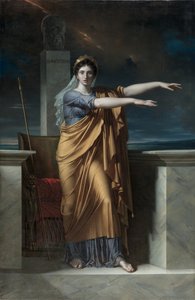 Polyhymni, Veltalenhedens Muse; Erato, Muse for Lyrisk Poesi; Apollo, lysets, veltalenhedens, poesi og kunstens gud med Urania, astronomiens muse; Calliope, muse for episk poesi; Clio, Muse of History