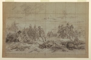 Studie til "Napoleon ved Eylau" af Charles Meynier
