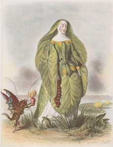 Åkande, fra Les Fleurs Animées, 1847.