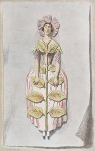 Udtørret Periwinkle, fra Les Fleurs Animées, 1847., 1847.