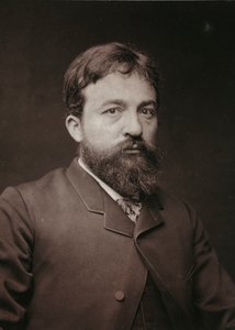 Kunstnerisk og biografisk Album, 5. Aar, Salon 1885; portræt af Pierre Fritel (1853-1942), fransk maler, billedhugger og gravør