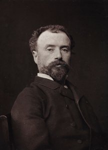 Kunstnerisk og biografisk Album, 5. Aar, Salon 1885; portræt af den franske maler Hippolyte Dominique Berteaux (1843-1926)