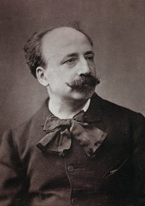 Kunstnerisk og biografisk Album, 5. Aar, Salon 1885; portræt af den franske maler Louis Deschamps (1846-1902)