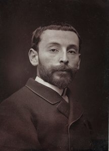 Kunstnerisk og biografisk Album, 6. Aar, Salon 1885; portræt af den franske maler Alexandre Bloch (1862-1906)