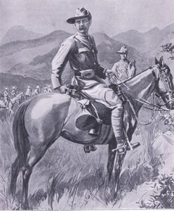 Brigadegeneral Lumer, fra After Pretoria: The Guerilla War udgivet af Harmsworth Bros Limited, 1901 af Charles Mills Sheldon