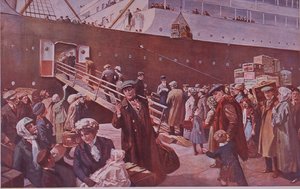 Emigranter på vej til Canada afgår fra Liverpool af Charles Mills Sheldon