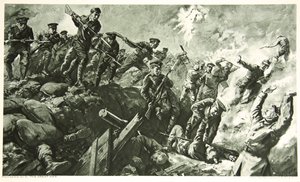 Indtagelse af de tyske skyttegrave ved Neuve Chapelle