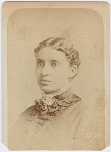 Billedkort af Lottie Grimke, ca. 1870 af Charles Milton Bell