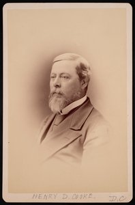 Portræt af Henry David Cooke 1825-1881, før 1881. af Charles Milton Bell