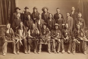 Sioux-delegation, 1891 (foto) af Charles Milton Bell