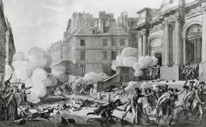 Napoleon Bonaparte (1769-1821) dæmper det royalistiske oprør foran Eglise Saint-Roch i Paris