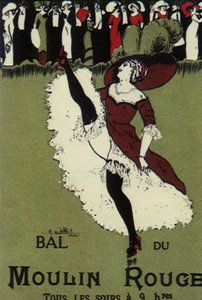 Moulin Rouge Ball (farve litho) af Charles Naillod