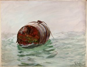 Bøje (kropsfarve og akvarel på papir) af Charles Napier Hemy