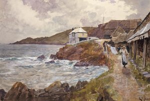 Kystscene af Charles Napier Hemy