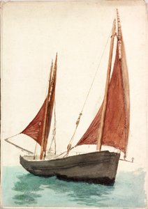 Fiskerbåd (kropsfarve) af Charles Napier Hemy