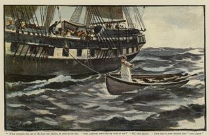 Illustration til The Rehabilitation of the Vigia, af Morley Roberts af Charles Napier Hemy