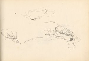 Skitsebog (olie og blyant på papir) af Charles Napier Hemy