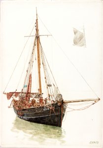 Undersøgelse af en fiskerbåd (kropsfarve)
