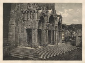 Katedralen i Chartres. Portique du Midi. af Charles Nègre