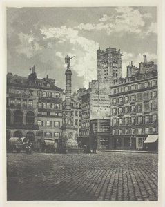 Paris, Place de Chatelet af Charles Nègre