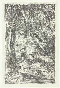Le bucheron, muligvis 1857, trykt 1982. af Charles Nègre