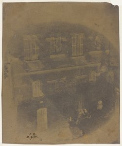 Nederste del af facaden på et romersk-agtigt hus i Saint-Gilles du Gard, 1852 (kalotype (vokset papirnegativ))