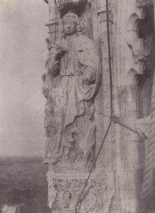 Sankt Johannes Evangelisten, Chartres-katedralen, ca. 1854 (foto) af Charles Nègre