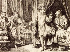 Le Berceau af Charles Nicolas Cochin