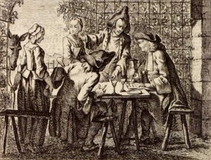De handlende af Charles Nicolas Cochin