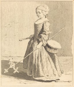 Den unge soldat af Charles Nicolas Cochin I after Jean Siméon Chardin