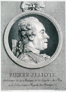 Pierre Jeliote (1713-97) graveret af Augustin de Saint-Aubin (1736-1807) 1771 (gravering) af Charles Nicolas II (after) Cochin