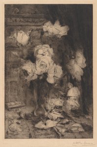 Studie af roser af Charles Nicolas Storm van 