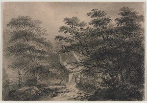 Landskab med en Mølle. af Charles Norris