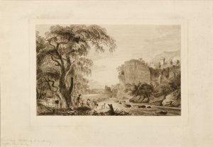 Landskab (ætsning) af Charles Oliver Murray