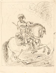 En Drage til Hest af Charles Parrocel
