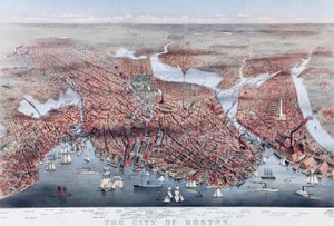 The City of Boston, pub. 1873 af Charles Parsons