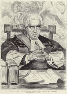 Lord Russell af Killowen (litho) af Charles Paul (after) Renouard