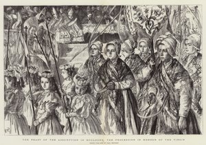 Festen for Jomfru Maria i Boulogne, Processionen til ære for Jomfru Maria