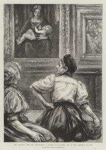 The Madonna and the Charwomen, en skitse på rengøringsdagen på National Gallery