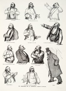 En tale af M. Gambetta: Gestures and Attitudes, fra History of the Third Republic, Vol. I, Politisk Historie, udg. 1933