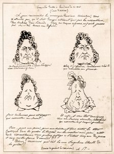Croquades lavet ved høringen den 14. november - tegnefilm Louis Philippe i pære af Charles Philipon (1800-1862) - 1832 - (Louis-Philippe bliver gradvist til en pære)