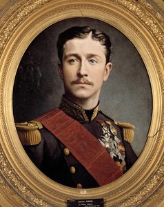 Portræt af prins kejserlige Eugene Louis Napoleon (1856 - 1879), søn af Napoleon III. Maleri af Charles Porion (1800-tallet) af Charles Porion