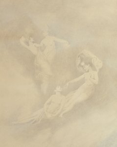 Ånder i tågen (silverpoint) af Charles Prosper Sainton