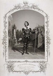 Mr W. Davidge som Malvolio, Akt III, scene 4 i "Twelfth Night", fra et daguerreotypi af Meade Brothers of New York, udgivet af John Tallis & Co. (litografi) af Charles R. and Henry W. Meade