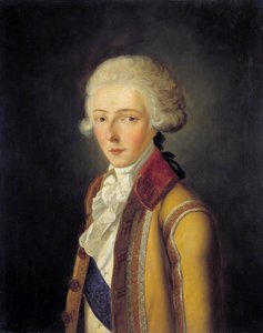 Portræt af Louis Antoine Henri de Bourbon-Conde, hertug af Enghien (1772-1804) - forestiller omkring 1788, iført mave-of-doe jagt-livry "fra House of Conde". Maleri af Charles Rauch (1791-1857) 1836. Dim. 0,65x0,54 m. - Portræt af Louis-Antoi af Charles Rauch