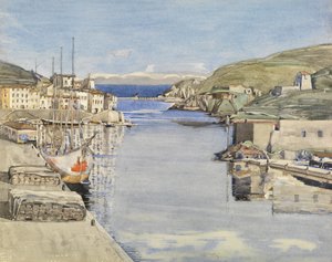 A Southern Port (akvarel på papir) af Charles Rennie Mackintosh