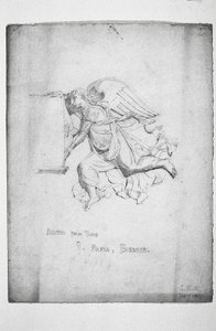 Engel fra graven, Badia, Firenze, 1891 af Charles Rennie Mackintosh