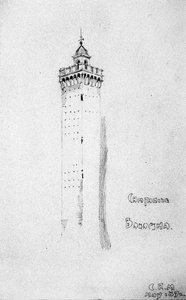Campanile, Bologna, 1891 af Charles Rennie Mackintosh