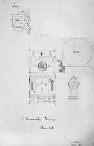 Koret i S. Miracoli, Venedig, 1891 af Charles Rennie Mackintosh